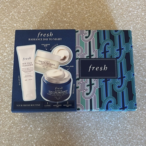 🎁 Fresh Radiance Day to Night Holiday gift set Lotus Youth Preserve